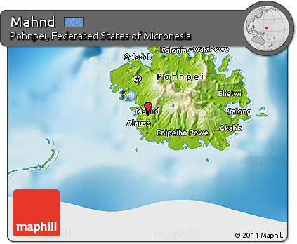 Physical 3D Map of Mahnd