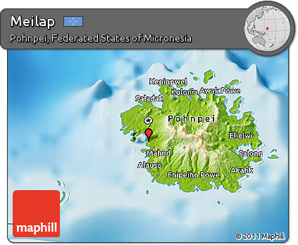 Physical 3D Map of Meilap