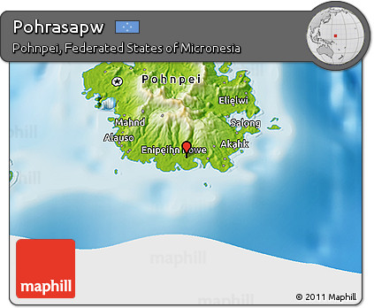 Physical 3D Map of Pohrasapw