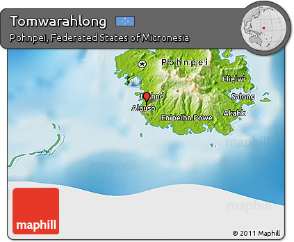 Physical 3D Map of Tomwarahlong