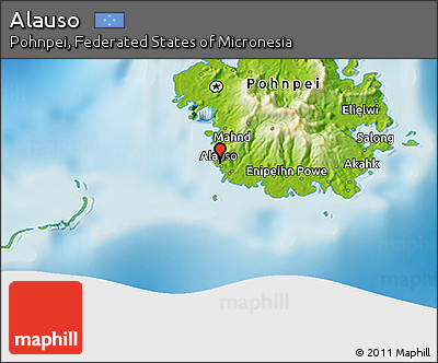 Physical 3D Map of Alauso