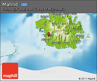Physical 3D Map of Mahnd
