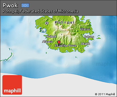 Physical 3D Map of Pwok