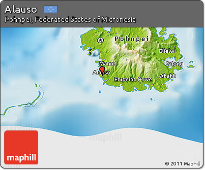 Physical 3D Map of Alauso