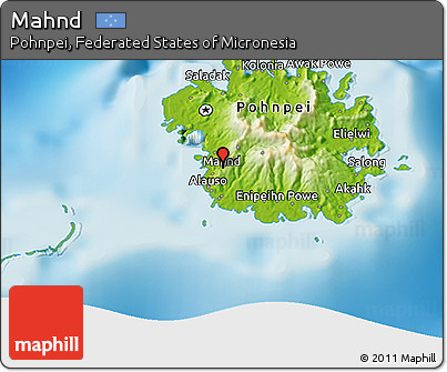 Physical 3D Map of Mahnd