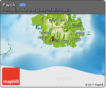 Physical 3D Map of Pwok