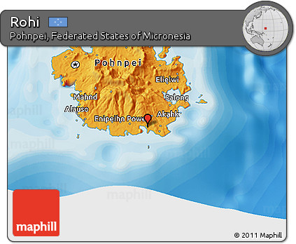Political 3D Map of Rohi