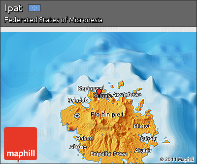 Political 3D Map of Ipat
