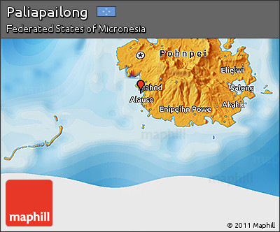 Political 3D Map of Paliapailong