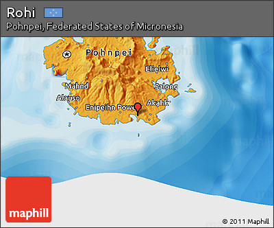 Political 3D Map of Rohi