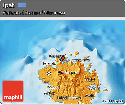 Political 3D Map of Ipat
