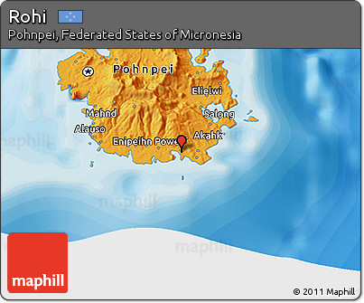 Political 3D Map of Rohi