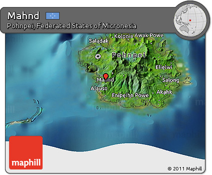 Satellite 3D Map of Mahnd