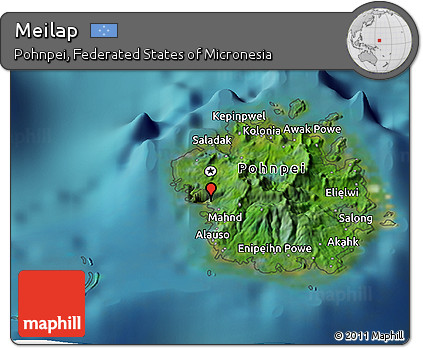 Satellite 3D Map of Meilap