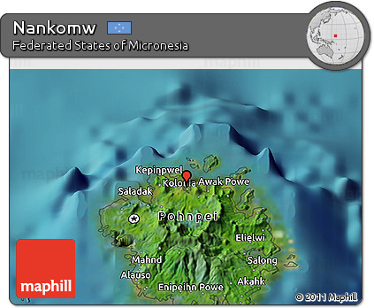 Satellite 3D Map of Nankomw
