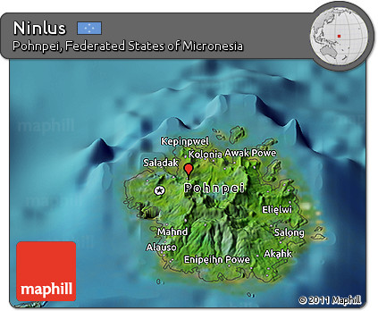Satellite 3D Map of Ninlus