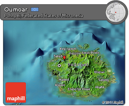 Satellite 3D Map of Oumoar