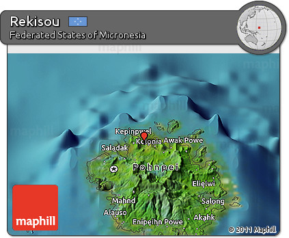 Satellite 3D Map of Rekisou