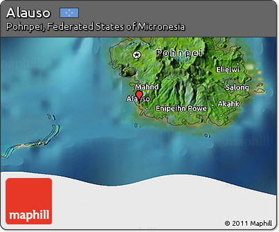 Satellite 3D Map of Alauso