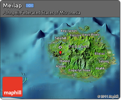 Satellite 3D Map of Meilap