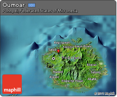 Satellite 3D Map of Oumoar