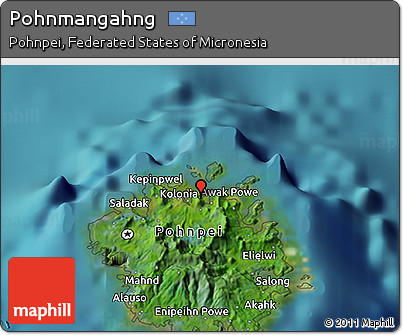 Satellite 3D Map of Pohnmangahng
