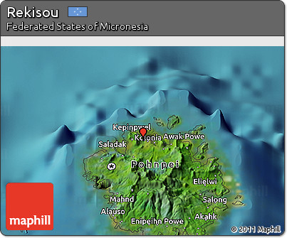 Satellite 3D Map of Rekisou