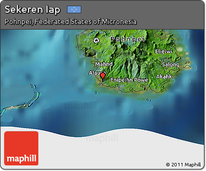 Satellite 3D Map of Sekeren Iap