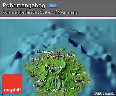 Satellite 3D Map of Pohnmangahng