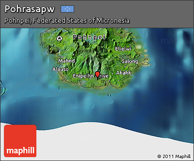 Satellite 3D Map of Pohrasapw
