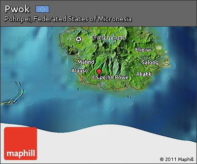 Satellite 3D Map of Pwok