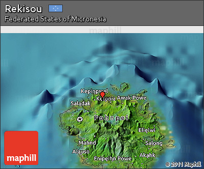Satellite 3D Map of Rekisou