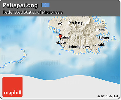 Shaded Relief 3D Map of Paliapailong
