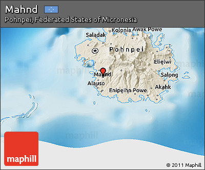 Shaded Relief 3D Map of Mahnd