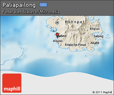 Shaded Relief 3D Map of Paliapailong