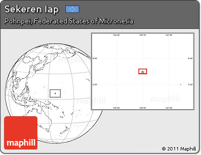 Blank Location Map of Sekeren Iap