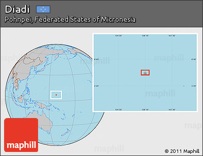 Gray Location Map of Diadi