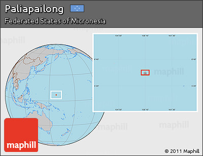 Gray Location Map of Paliapailong