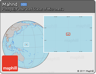 Gray Location Map of Mahnd