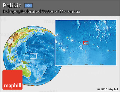 Physical Location Map of Palikir