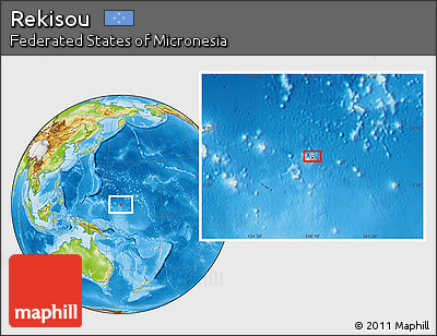 Physical Location Map of Rekisou