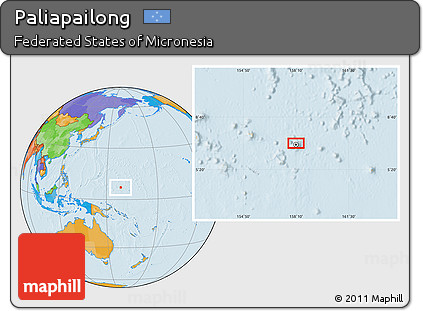 Political Location Map of Paliapailong