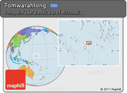 Political Location Map of Tomwarahlong