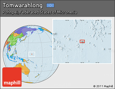 Political Location Map of Tomwarahlong