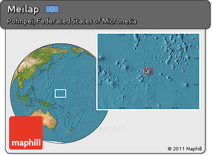 Satellite Location Map of Meilap