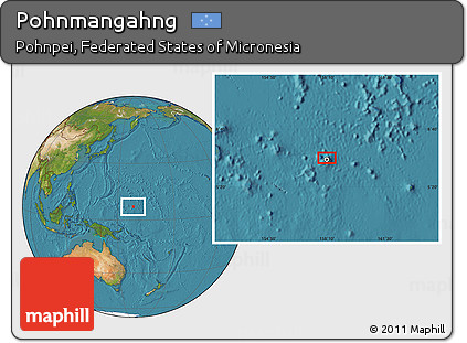 Satellite Location Map of Pohnmangahng