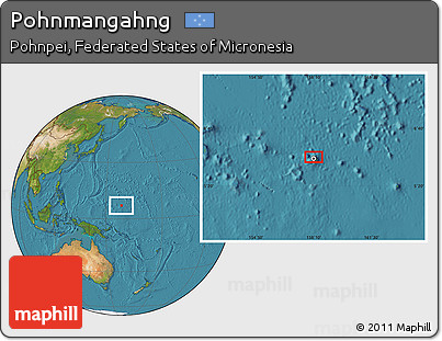 Satellite Location Map of Pohnmangahng