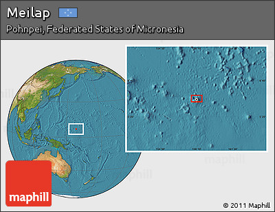 Satellite Location Map of Meilap