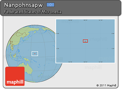 Savanna Style Location Map of Nanpohnsapw