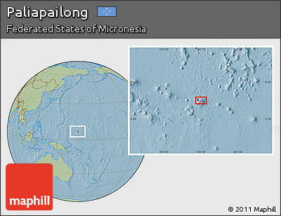 Savanna Style Location Map of Paliapailong, hill shading